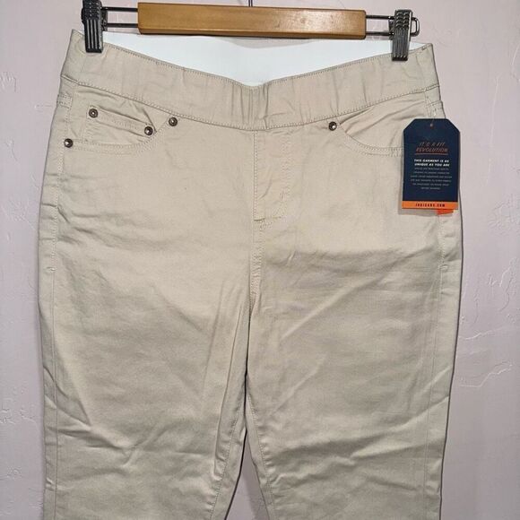 Jag Jeans Cream Pull-on Tummy Smoothing Pants 6/28 - Picture 2 of 8